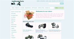 Desktop Screenshot of justscooterparts.com